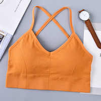 Biustonosz sportowy s kobiety pasek krzyżowy bielizna z pięknym tyłem Sexy Push Up Running joga Fitness Sport biustonosz sportowy Top biustonosz oddychająca szybkie suche siłownia Top 2